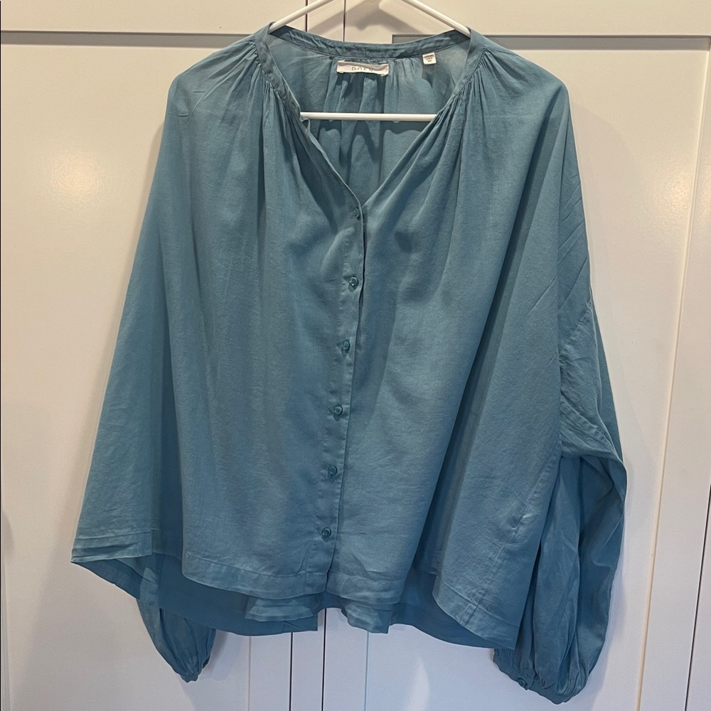 Doen Jane blouse, size M, blue